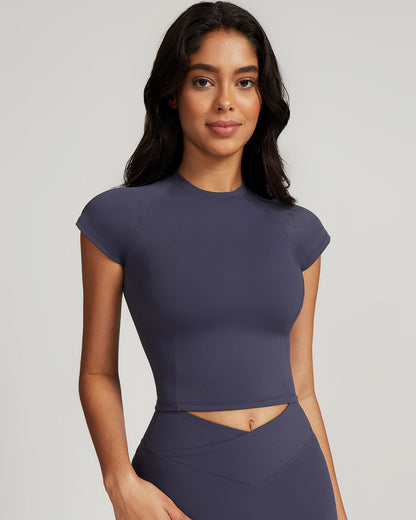 Hazel Crop Top - Graphite