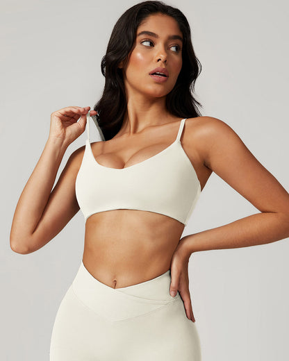 Hazel Sports Bra - Beige