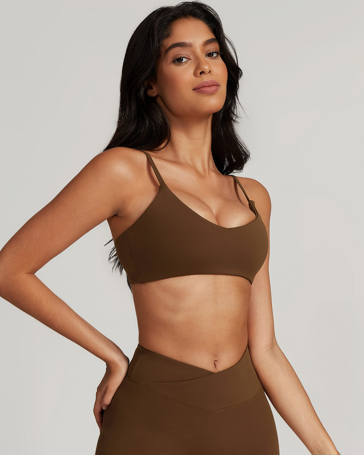 Hazel Sports Bra - Brown