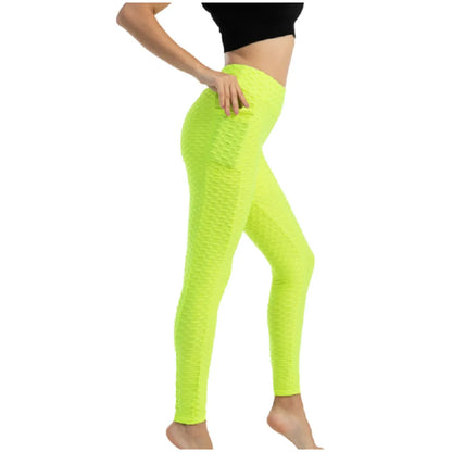 Booty Lifting x Anti-Cellulite Pocket Leggings - Yellow