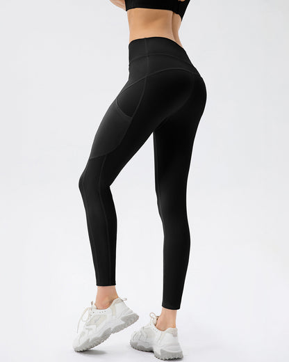 Iris Seamless Pocket Leggings - Black