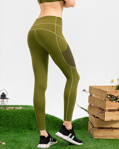 Iris Seamless Pocket Leggings - Green