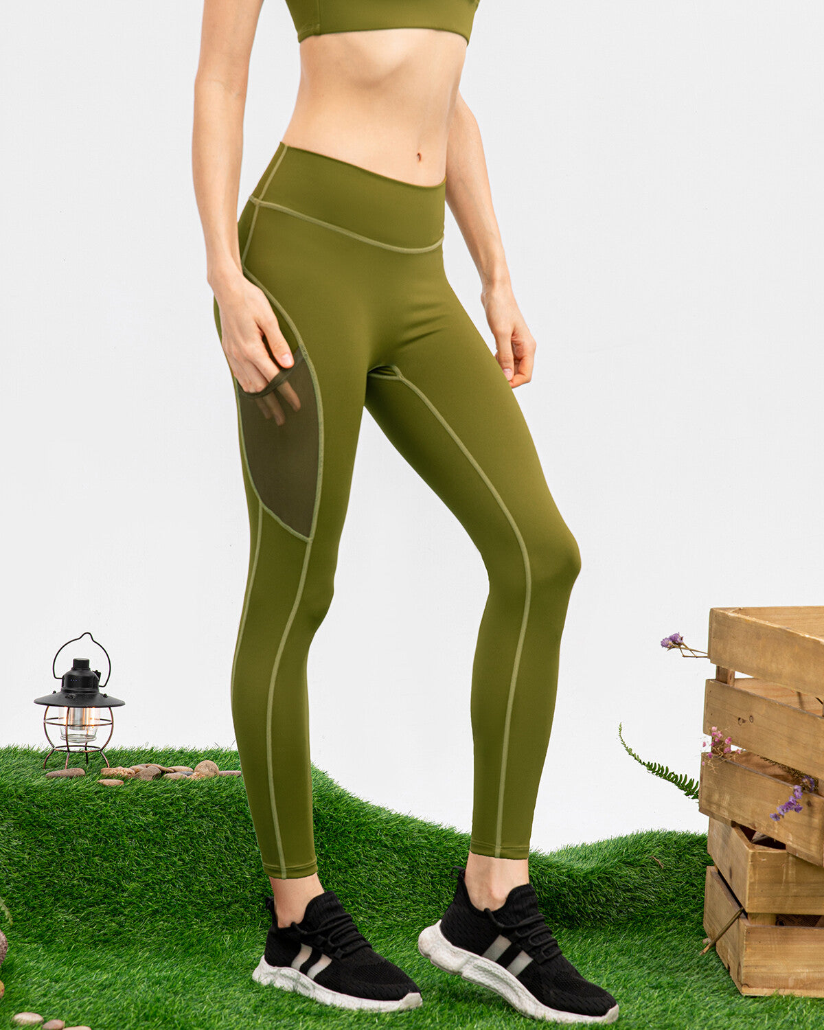 Iris Seamless Pocket Leggings - Green