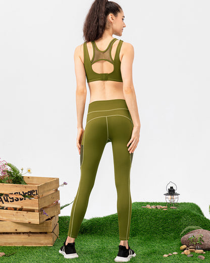 Iris Seamless Pocket Leggings - Green