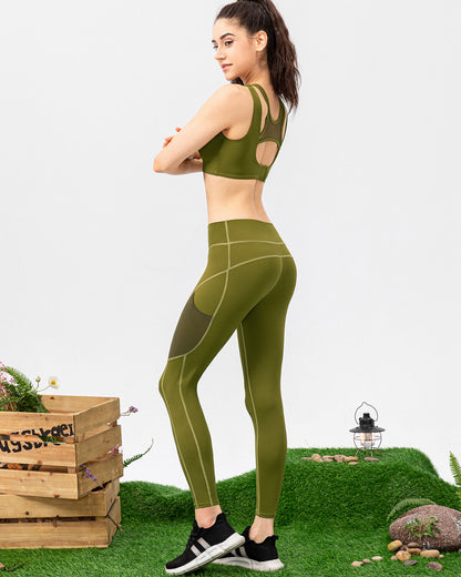 Iris Seamless Pocket Leggings - Green