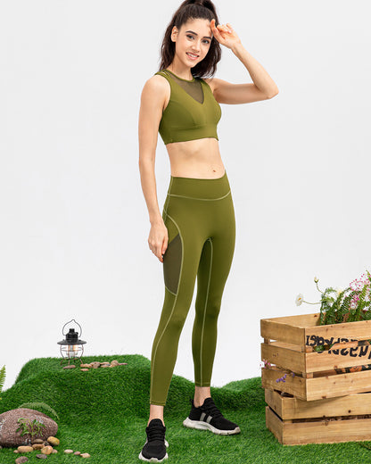 Iris Seamless Pocket Leggings - Green