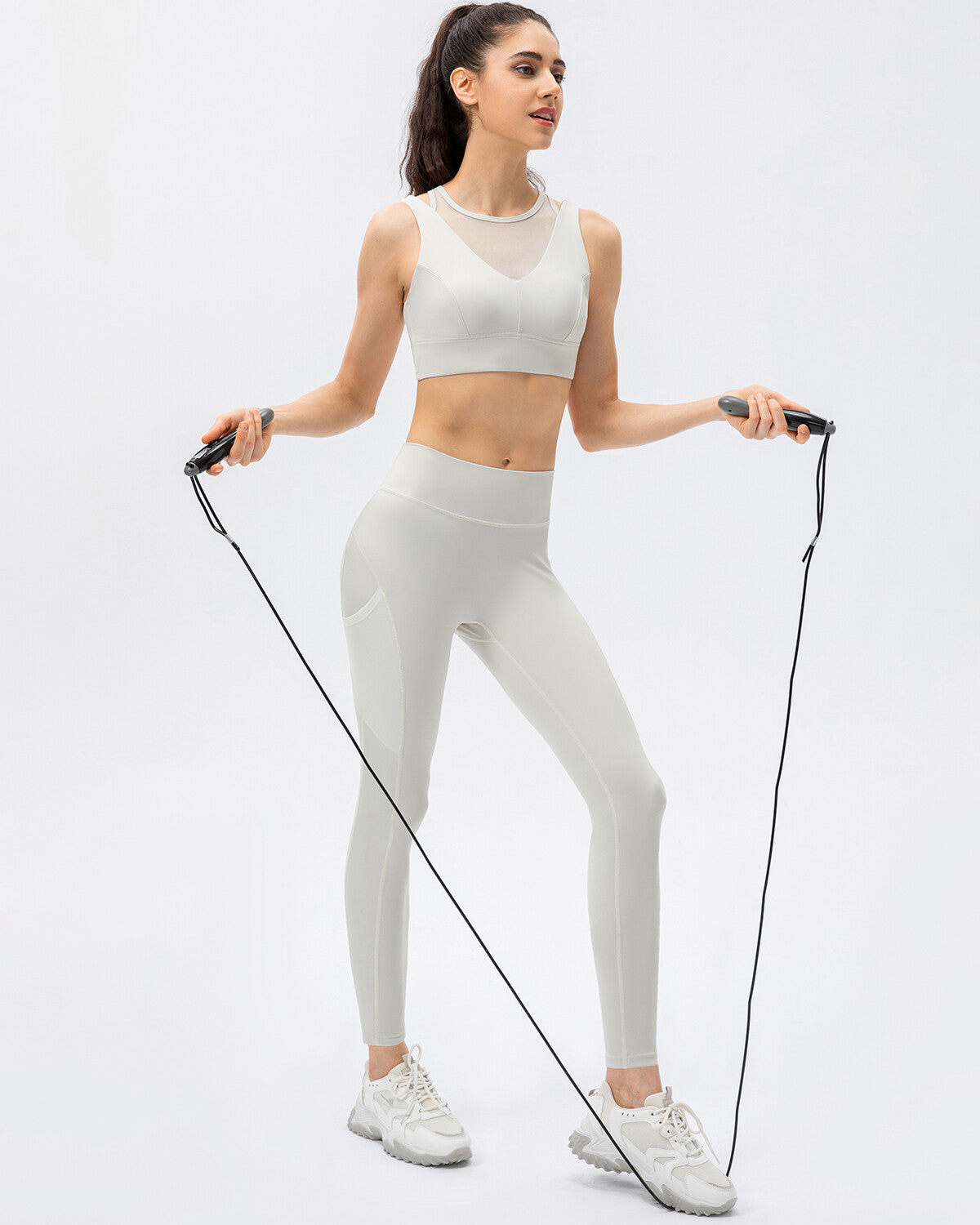 Iris Seamless Pocket Leggings - White