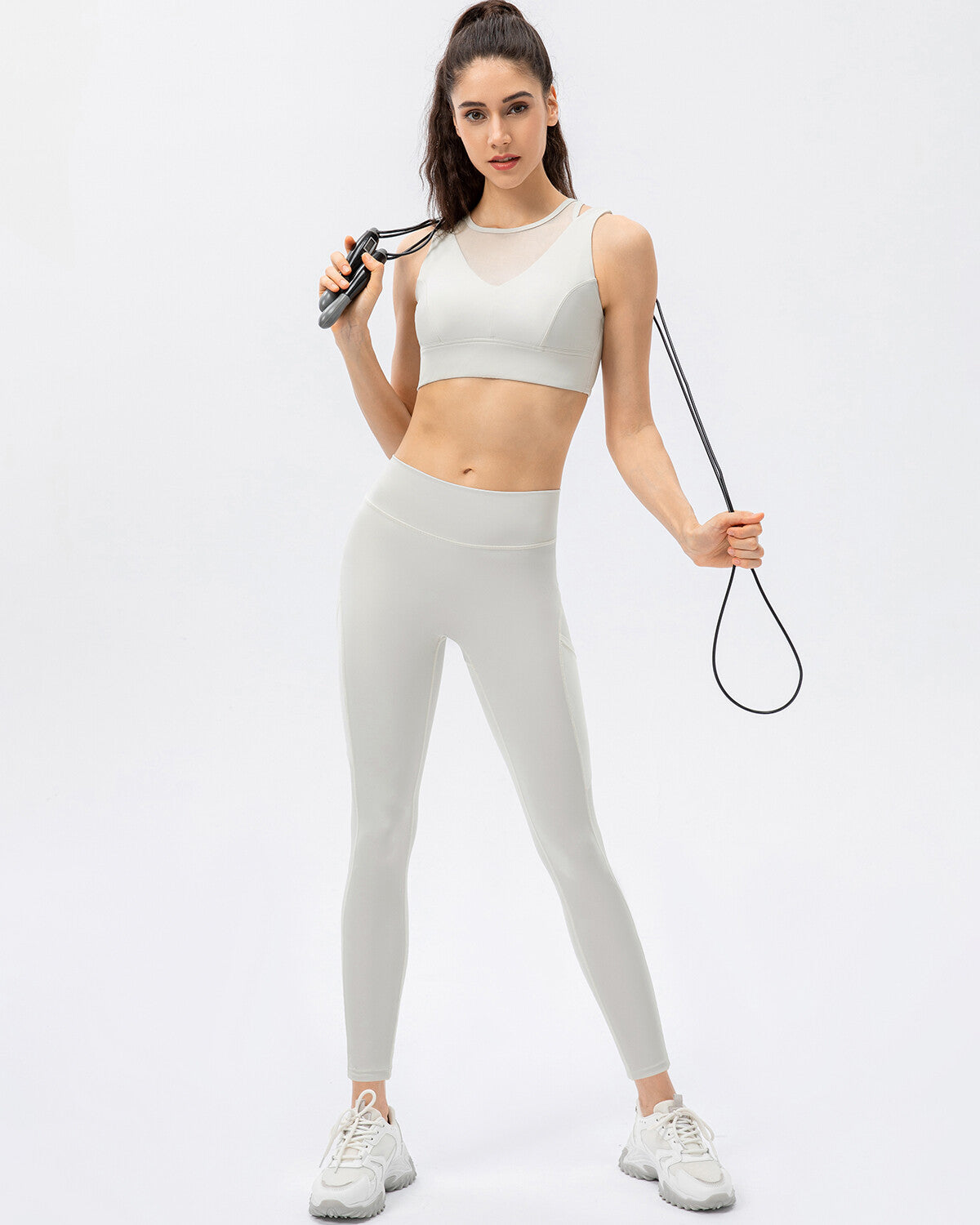 Iris Seamless Pocket Leggings - White