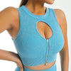 Isabella Keyhole Sports Bra - Blue