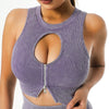 Isabella Keyhole Sports Bra - Purple