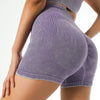 Isabella Seamless Scrunch Shorts - Purple