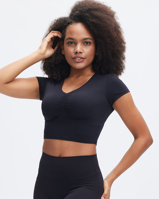 Janelle Crop Top - Black