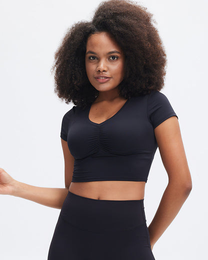 Janelle Crop Top - Black