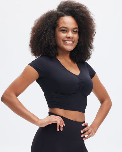 Janelle Crop Top - Black