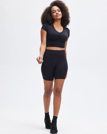 Janelle Crop Top - Black