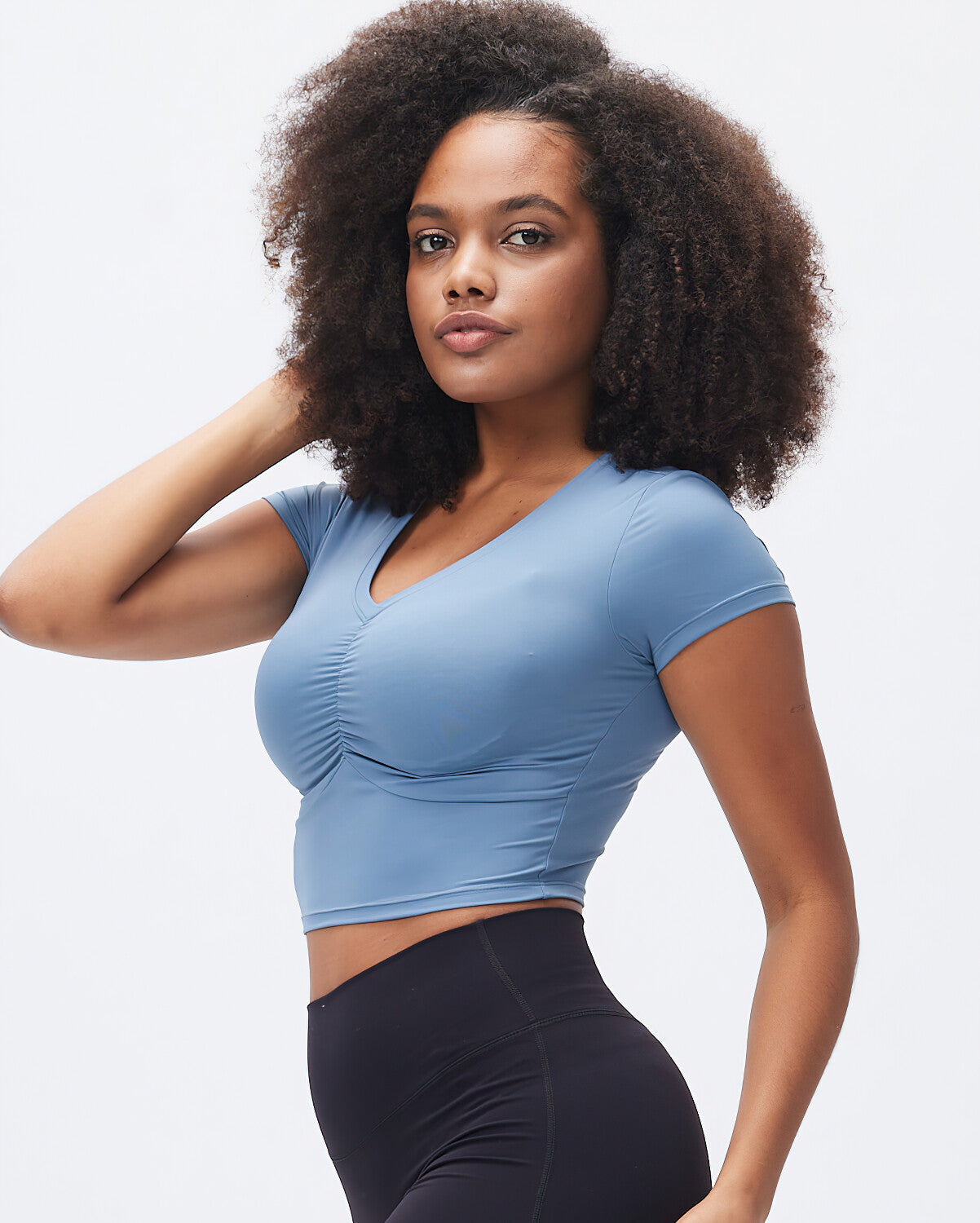 Janelle Crop Top - Blue