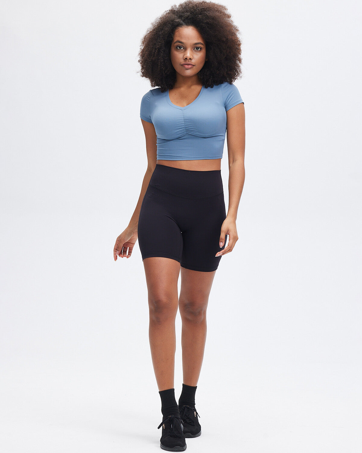 Janelle Crop Top - Blue