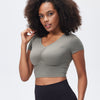 Janelle Crop Top - Grey