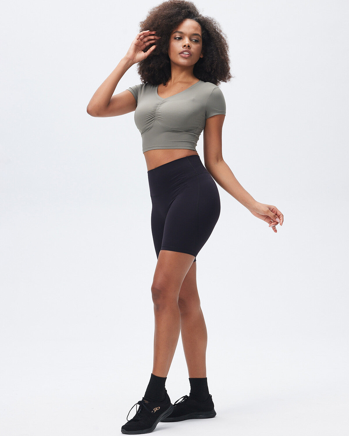 Janelle Crop Top - Grey