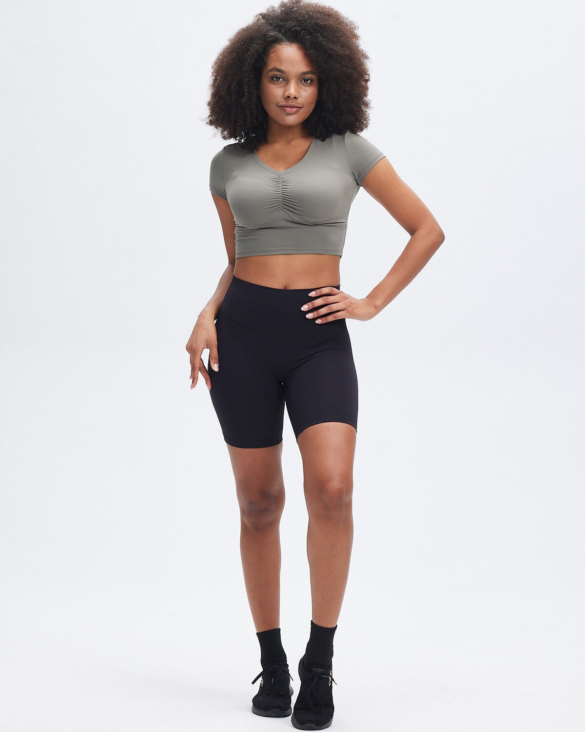 Janelle Crop Top - Grey