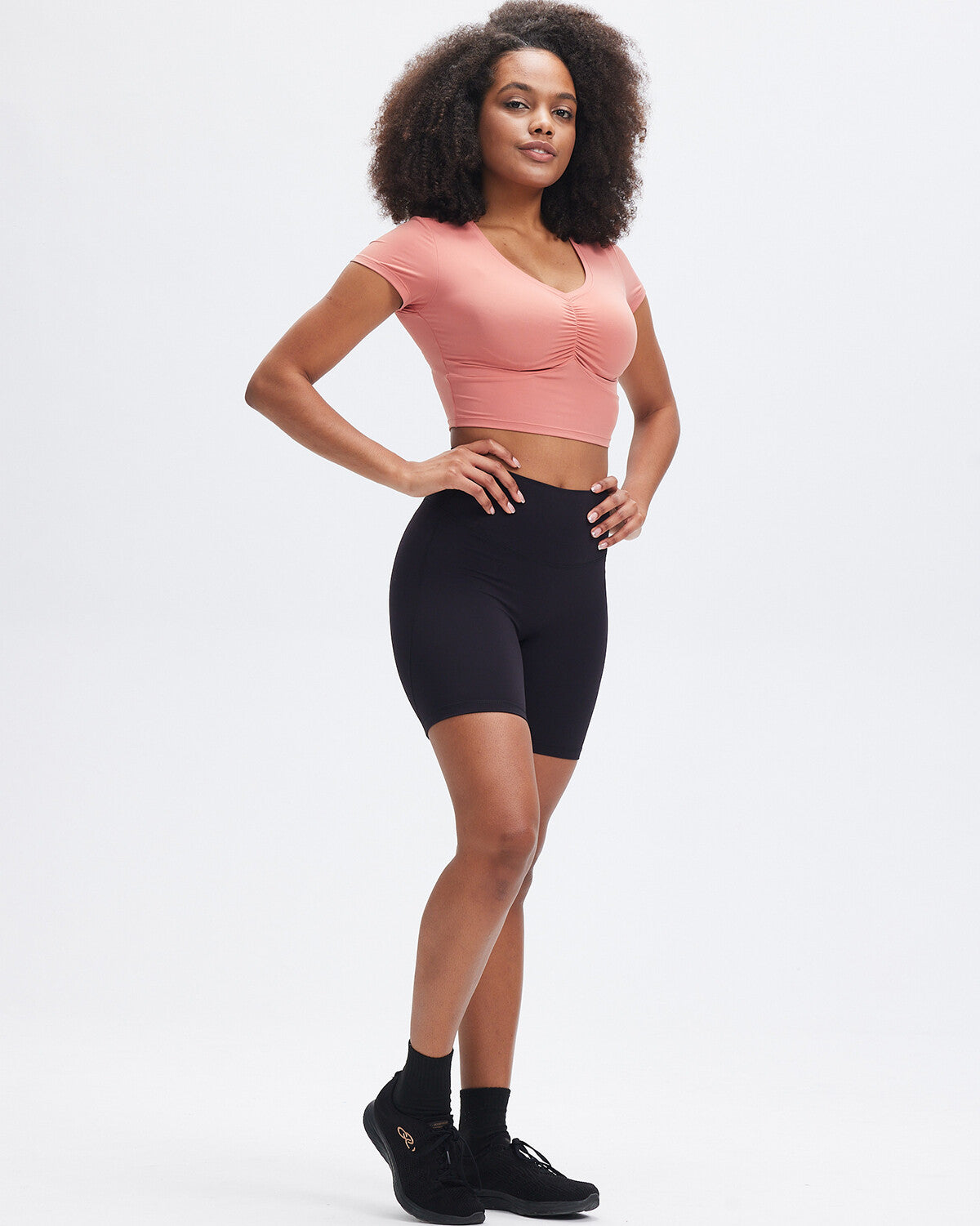 Janelle Crop Top - Peach