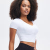 Janelle Crop Top - White