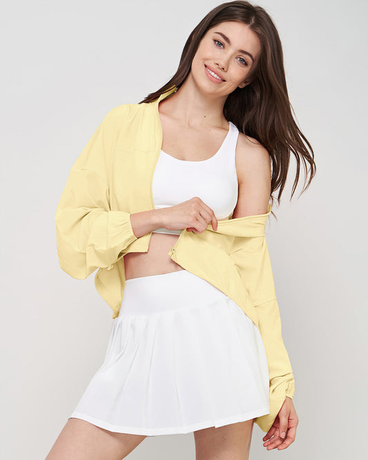 Joelle Crop Jacket - Yellow