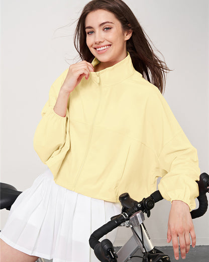 Joelle Crop Jacket - Yellow