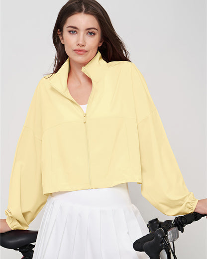 Joelle Crop Jacket - Yellow