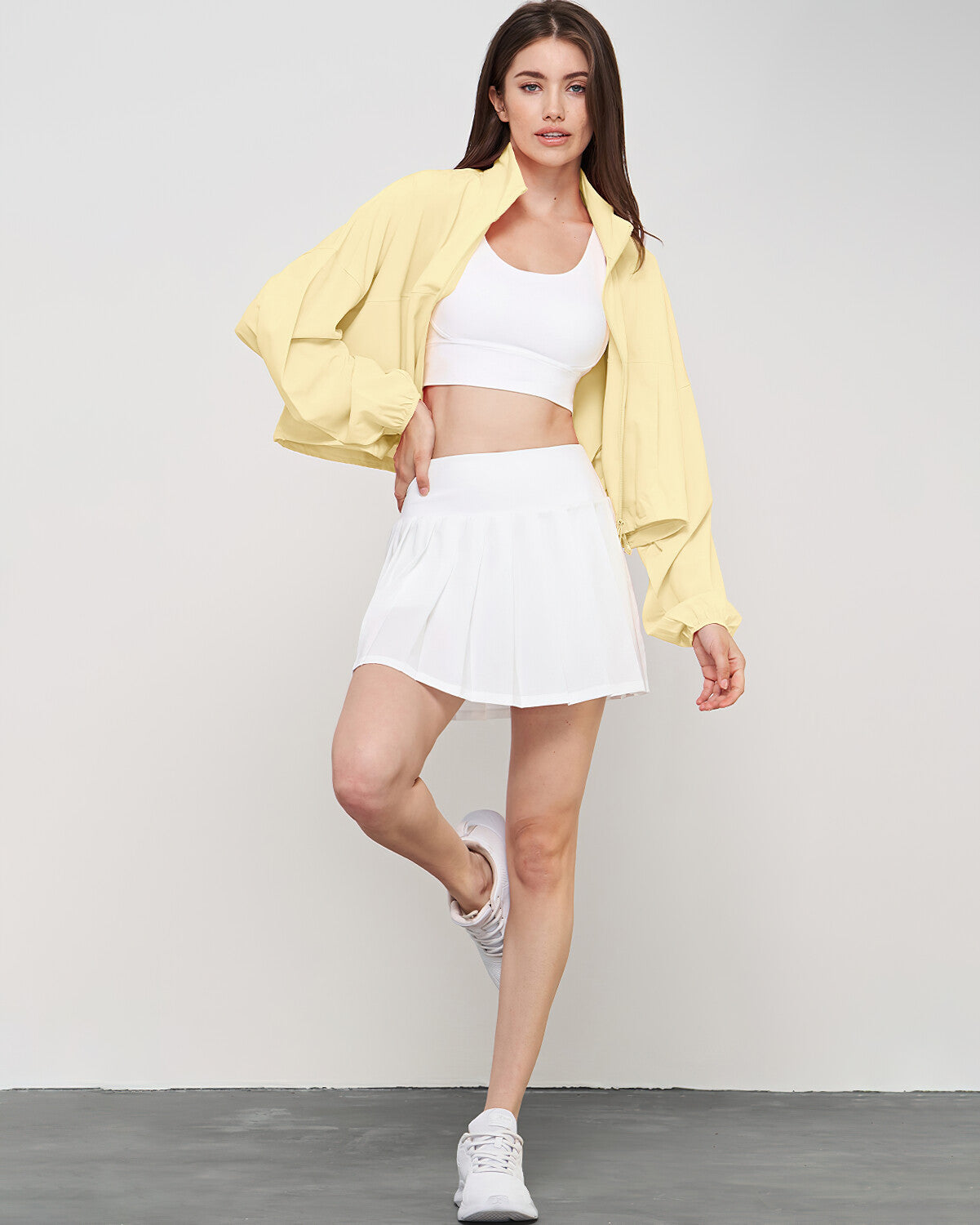 Joelle Crop Jacket - Yellow