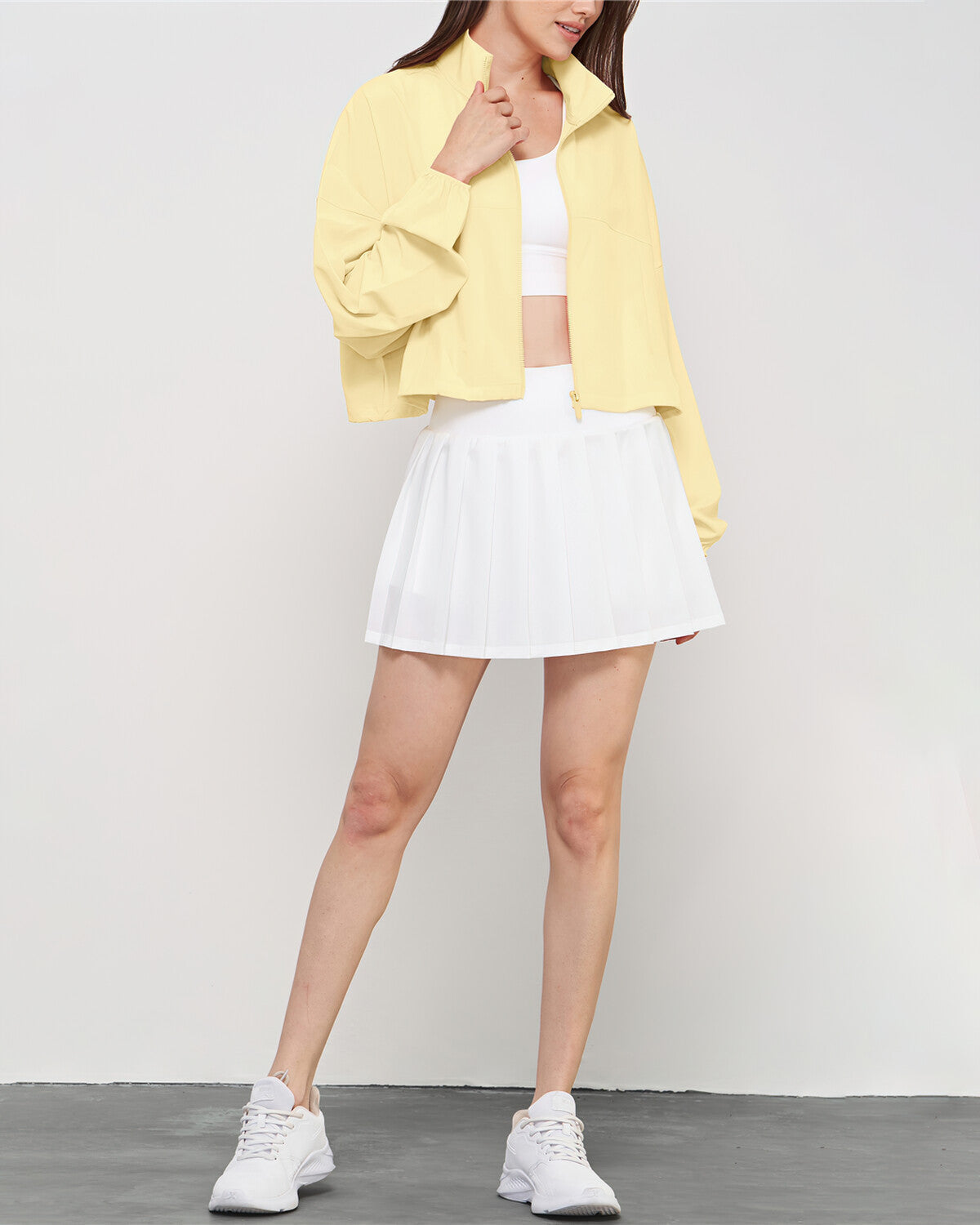 Joelle Crop Jacket - Yellow