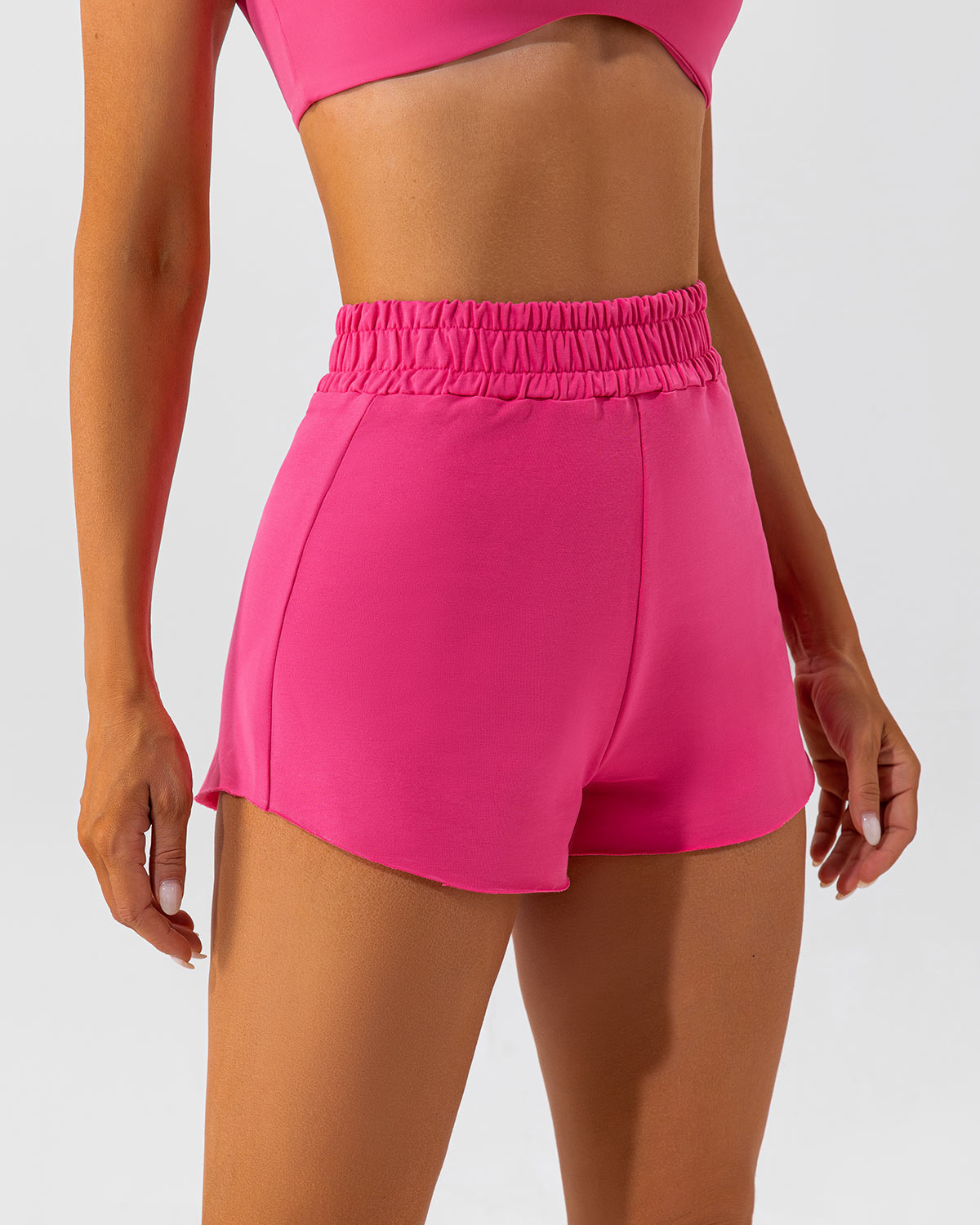 Kaia Athleisure Shorts - Fuchsia