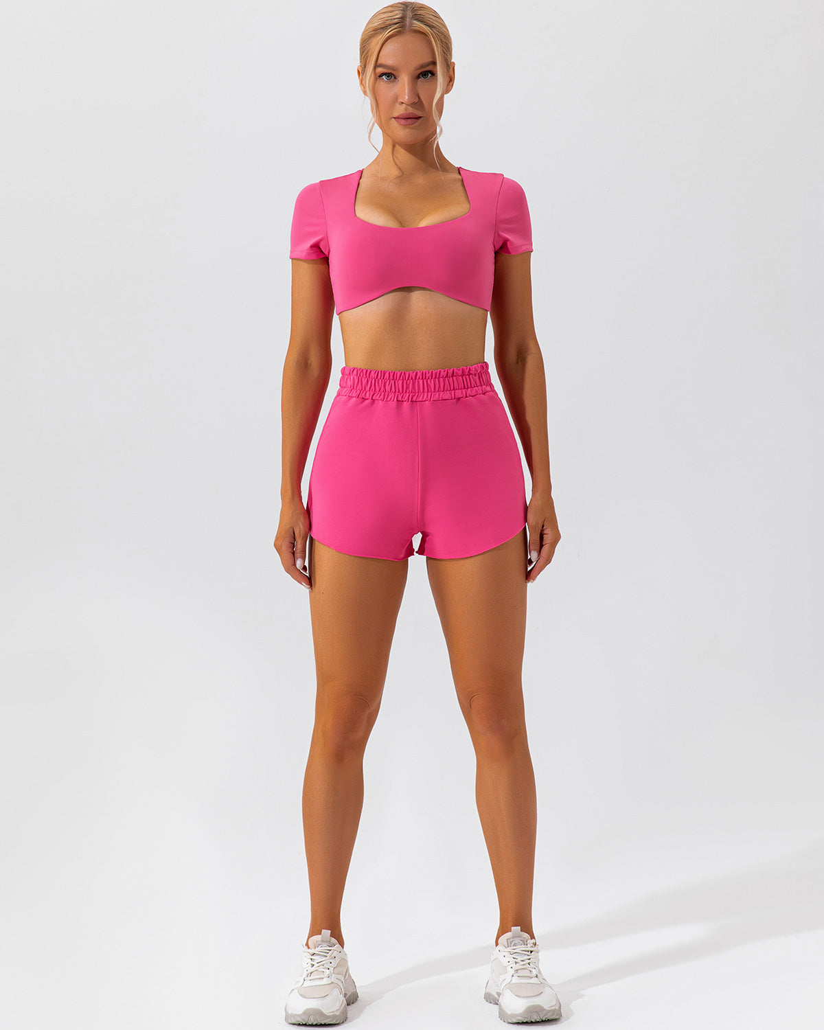 Kaia Athleisure Shorts - Fuchsia