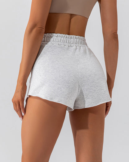 Kaia Athleisure Shorts - Heather Grey