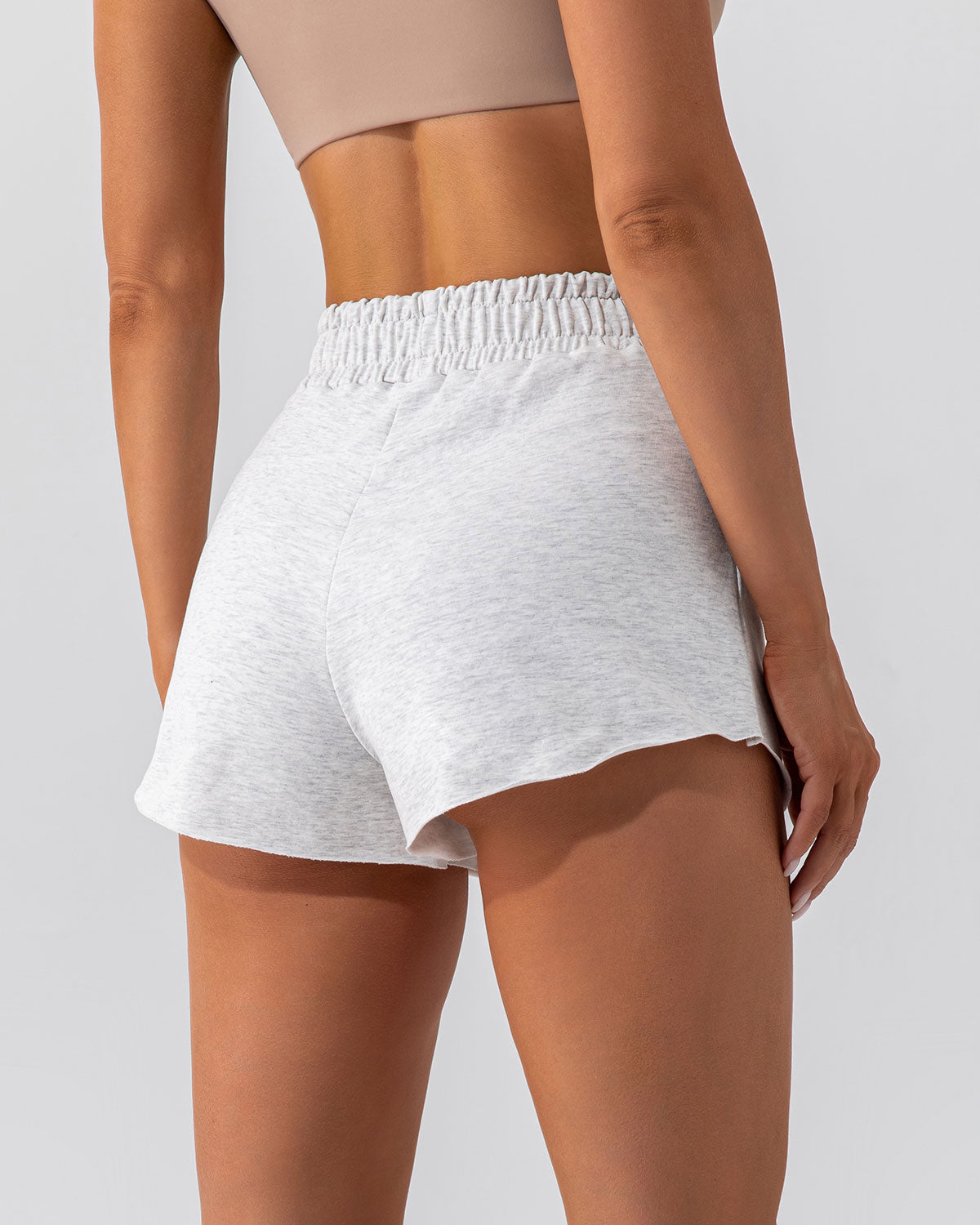 Kaia Athleisure Shorts - Heather Grey