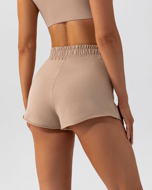 Kaia Athleisure Shorts - Mocha