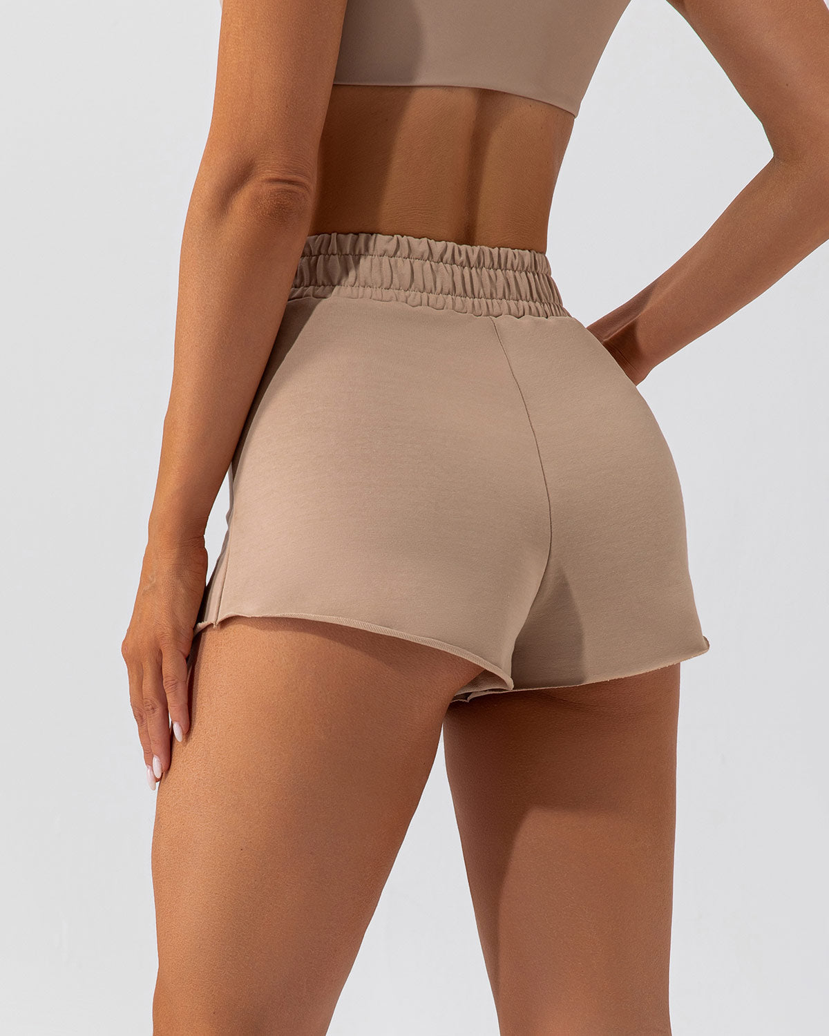 Kaia Athleisure Shorts - Mocha