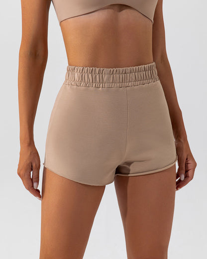 Kaia Athleisure Shorts - Mocha