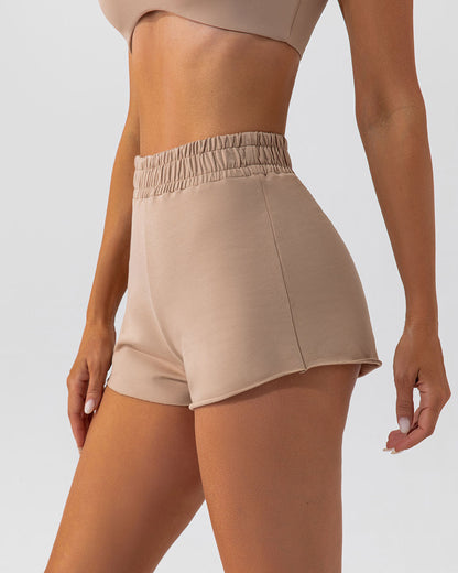 Kaia Athleisure Shorts - Mocha