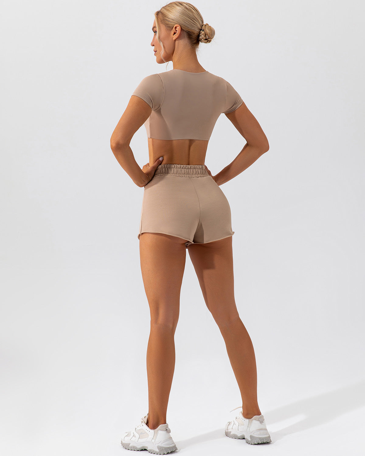 Kaia Athleisure Shorts - Mocha