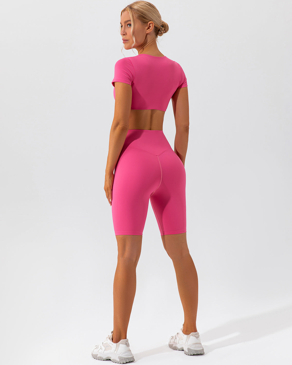 Kaia Biker Shorts - Fuchsia