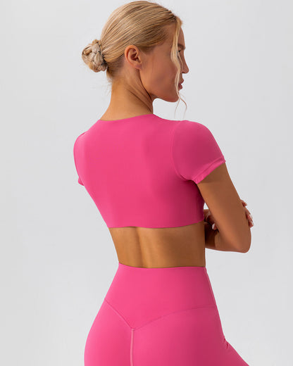 Kaia Crop Top - Fuchsia