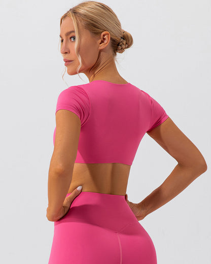 Kaia Crop Top - Fuchsia