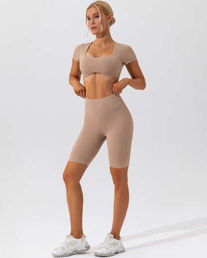 Kaia Crop Top - Mocha