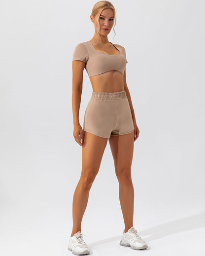 Kaia Crop Top - Mocha