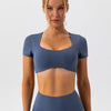 Kaia Crop Top - Slate Blue