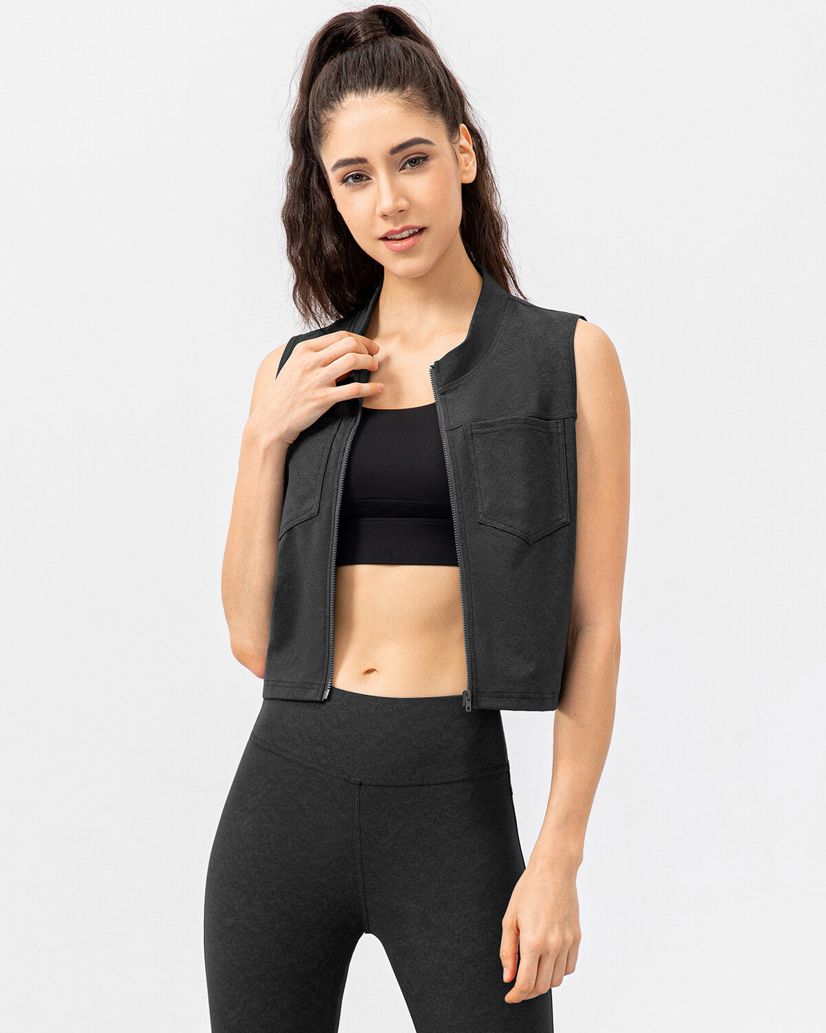 Katherine Sports Vest - Black