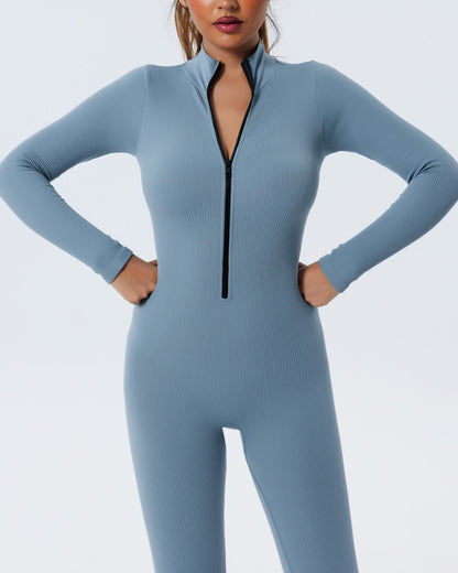 Kendra Seamless Jumpsuit - Blue