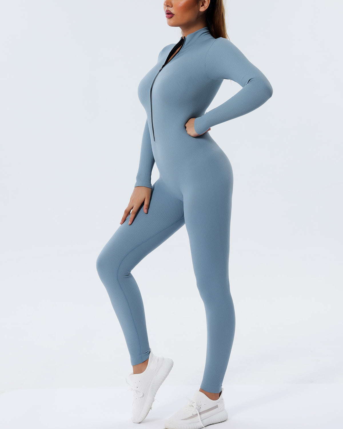 Kendra Seamless Jumpsuit - Blue