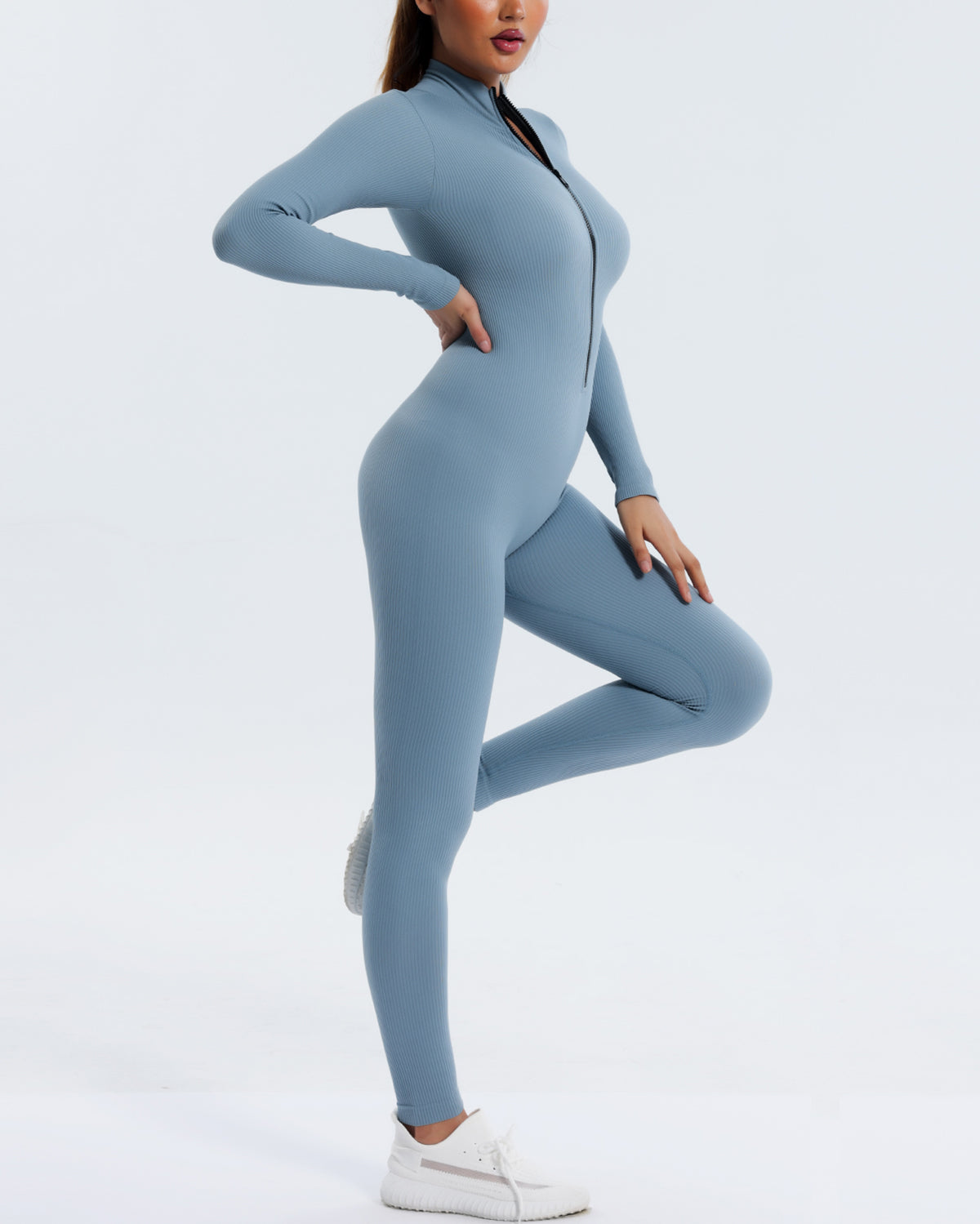 Kendra Seamless Jumpsuit - Blue